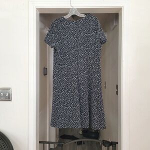 Loft Grey Patterned Dress size 14